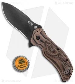 Zero Tolerance 0350 A/O Knife Hyena Brown G-10 (3.25" Black) -Buck Knives Store Zero Tolerance LL Black Tan Black jr bottlecap