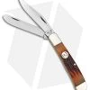 Bear & Son Trapper Pocket Knife Red Stag Bone (3.25" Satin) CRSB54 -Buck Knives Store bear and son trapper red stag bone BP 28452 jr