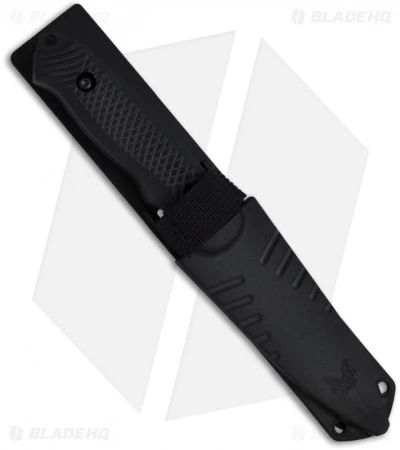 Benchmade Nim Cub II Knife 147SBK Drop Point Fixed Blade (3.5" Black Serr) 4 Benchmade Nim Cub II Knife 147SBK Drop Point Fixed Blade (3.5" Black Serr) - Image 2