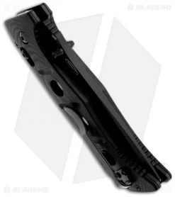 Benchmade Sibert 275SBK Adamas AXIS Lock Knife Black G10 (3.82" Black Serr) 7 Benchmade Sibert 275SBK Adamas AXIS Lock Knife Black G10 (3.82" Black Serr) -Buck Knives Store benchmade 275sbk sibert adams tactical serr axis lock side