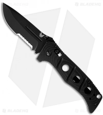 Benchmade Sibert 275SBK Adamas AXIS Lock Knife Black G10 (3.82" Black Serr) 3 Benchmade Sibert 275SBK Adamas AXIS Lock Knife Black G10 (3.82" Black Serr)