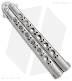 Benchmade 42 Balisong Knife Titanium Butterfly Knife Spring Latch (440C) BM42 -Buck Knives Store benchmade 42 bali song titanium back