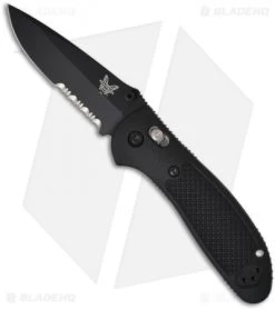 Benchmade Griptilian AXIS Lock Knife Black (3.45" Black Serr) 551SBK