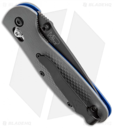 Benchmade Mini Griptilian AXIS Lock Knife Gray/Blue G-10 (2.91" Black) 556BK-1 4 Benchmade Mini Griptilian AXIS Lock Knife Gray/Blue G-10 (2.91" Black) 556BK-1 - Image 2