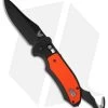 Benchmade 9170BK-ORG Triage Knife Orange Axis Automatic (3.58" Black) -Buck Knives Store benchmade 9170bk org auto triage