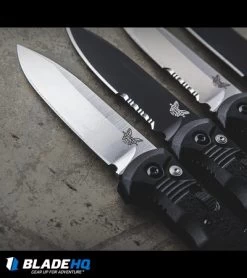 Benchmade 4400SBK Casbah Automatic Knife Black Grivory (3.4" Black Serr) 11 Benchmade 4400SBK Casbah Automatic Knife Black Grivory (3.4" Black Serr) -Buck Knives Store benchmade casbah variety sw black plain serr dl