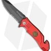 Boker Fire Fighter Rescue Spring Assisted Knife Red (3.375" Black Serr) 01LL470