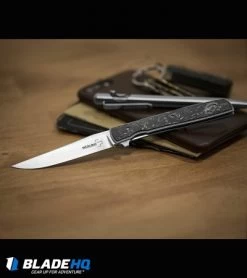 Boker Plus Zinker Urban Trapper Knife Marbled Carbon Fiber (3.5" Satin) 01BO726 -Buck Knives Store boker plus urban trapper marbled cf BHQ 68521 dl