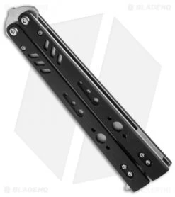 BRS Replicant Balisong Butterfly Knife Black G-10 (4.5" Stonewash) -Buck Knives Store brs replicant butterfly knife side