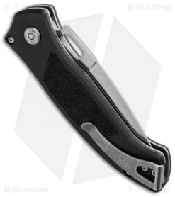 Buck Knives Buck Impact Automatic Knife Black (3.125" Satin) 0898BKS -Buck Knives Store buck impact 0898bks b side cm