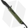 Colonial Knife Company M-726B Green Auto Rescue Military Knife W/Clip (3" Serr) -Buck Knives Store ckc auto series combat ball serr green m726b