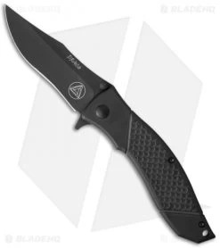 Combative Edge Draco D1 Spring Assisted Knife Black (3.5" Black)