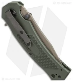 Combative Edge M1-Assist Clip Point Knife OD Green (3.875" FDE) -Buck Knives Store combative edge m1moe side cm