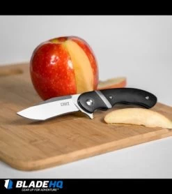 CRKT Philip Booth Snarky Recurve Liner Lock Flipper Knife (3.25" Satin) 7280 -Buck Knives Store crkt snarky recurve 7280 BHQ 71233 apple dl