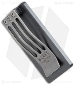 CRKT Tighe-Coon Money Clip Gray Aluminum 5270MC -Buck Knives Store crkt tighecoon money clip 5270mc side