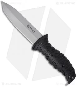 CRKT Ultima Tactical Fixed Blade Knife Black GFN (5" Gray) 2115