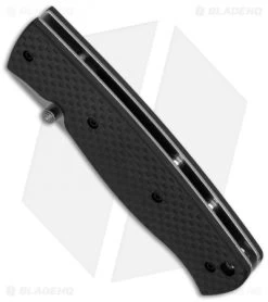 Brisa (EnZo) Birk 75 Liner Lock Folding Knife Black Carbon Fiber (3" Satin) -Buck Knives Store enzo knives bri2501 bottom cm