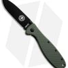 ESEE Zancudo Frame Lock Knife OD Green (2.94" Black) -Buck Knives Store esee zandudo brkr10db folder green black