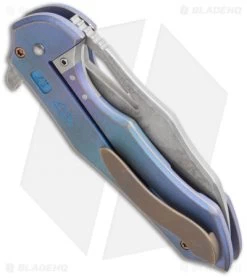 Ferrum Forge + Toxic Blades Kylin Flipper Teal Titanium (2.875" SW) -Buck Knives Store ffkw kylin teal side cm