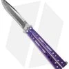 Hom Design Specter Evo Titanium Balisong Butterfly Knife Purple (4.4" Two-Tone) -Buck Knives Store hom specter evo purple cm
