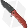 HTM Darrel Ralph Gun Hammer Bowie Spring Assisted Knife Red (3.5" Black) -Buck Knives Store htm gun hammer assist crimson red dlc b cm