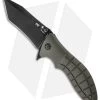 HTM Kirby Lambert Snap Tanto Spring Assisted Knife (3.5" Black) -Buck Knives Store htm hand tech made flipper kirby lambert klsatndh black