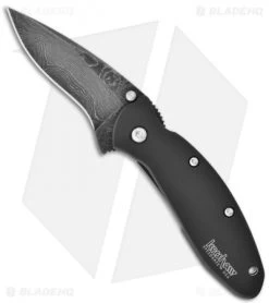Kershaw Scallion Assisted Opening Knife Black (2.25" Damascus) 1620DAMBK