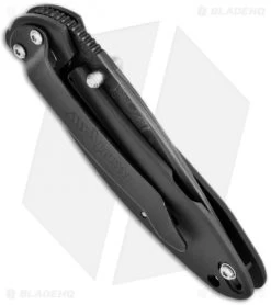 Kershaw Scallion Assisted Opening Knife Black (2.25" Damascus) 1620DAMBK -Buck Knives Store kershaw black damascus plain 1620damckt schallion side