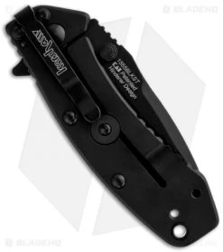 Kershaw Cryo Assisted Opening Knife Black (2.75" Black) 1555BLK -Buck Knives Store kershaw cryo 1555blk back