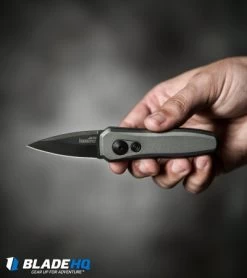 Kershaw Launch 4 CA Legal Automatic Knife Gray (1.9" Black) 7500GRYBLK -Buck Knives Store kershaw launch 4 gray 7500GRYBLK BHQ 74062 dl hand