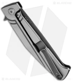 Kershaw Nura 3.5 Flipper Frame Lock Knife (3.5" Gray) 4035TIKVT -Buck Knives Store kershaw nura 3 5 4035tikvt side