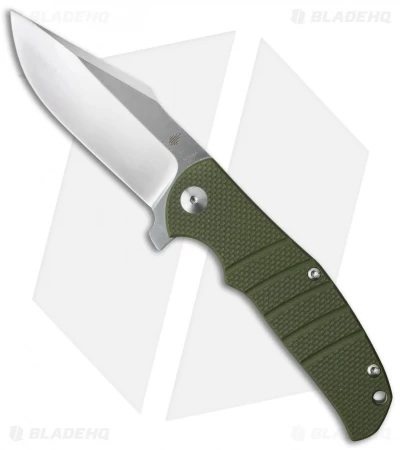 Kizer Vanguard Laconico Intrepid Flipper Green G-10 Knife (3.625" Satin) V4468A2 3 Kizer Vanguard Laconico Intrepid Flipper Green G-10 Knife (3.625" Satin) V4468A2