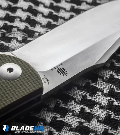 Kizer Vanguard Laconico Intrepid Flipper Green G-10 Knife (3.625" Satin) V4468A2 4 Kizer Vanguard Laconico Intrepid Flipper Green G-10 Knife (3.625" Satin) V4468A2 - Image 2