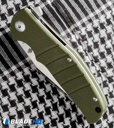 Kizer Vanguard Laconico Intrepid Flipper Green G-10 Knife (3.625" Satin) V4468A2 5 Kizer Vanguard Laconico Intrepid Flipper Green G-10 Knife (3.625" Satin) V4468A2 - Image 3