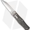 Microtech OSS Cobra Bowie Knife Auto Carbon Fiber (3.75" Stonewash Plain) 137-10