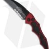 Microtech Kestrel Red Tactical Automatic Knife (3.95" Black Serr) 131-2RD -Buck Knives Store microtech kestrel red serr 131 2rd