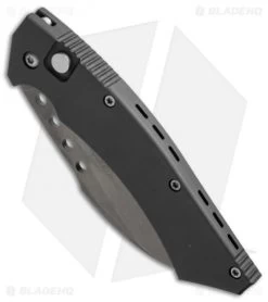 Microtech Hawk Automatic Knife (4" Black Serr) 06/2002 -Buck Knives Store microtech used hawk black serr 06 2002 bottom cm