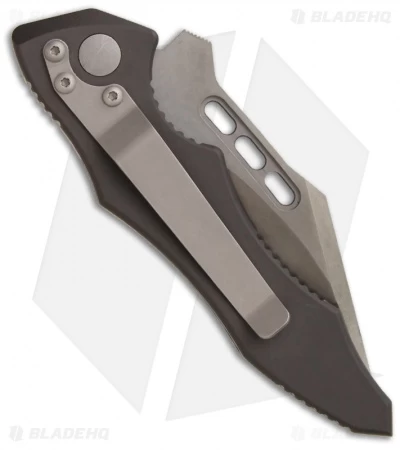 Vintage Microtech Vector Automatic Knife (3.1" Black Serr) 05/2002 4 Vintage Microtech Vector Automatic Knife (3.1" Black Serr) 05/2002 - Image 2