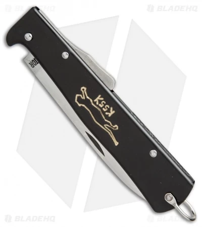 Otter Mercator Cat Lockback Folding Knife Black Stainless Steel (3.5" Satin) SS 4 Otter Mercator Cat Lockback Folding Knife Black Stainless Steel (3.5" Satin) SS - Image 2