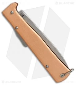 Otter Mercator Lockback Folding Knife Copper (3.5" Satin) SS -Buck Knives Store otter mercator copper ss OTT10626R BHQ 48889 er side