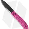 Piranha Toxin Automatic Knife Pink (3.75" Black Serr)