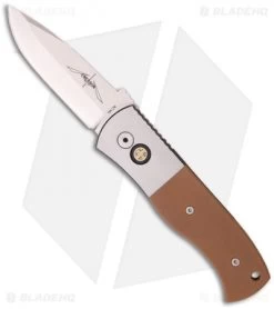 Emerson Protech Custom Steel CQC-7A Automatic Knife Coyote G10 (3.25" Stonewash)
