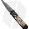 Pro-Tech Godson Custom Automatic Knife W/ Tiger Coral (3.15" Damascus)
