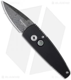 Pro-Tech Custom Damascus Stinger Automatic Knife (1.94" Plain)