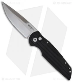 Pro-Tech TR-3 Automatic Knife Tactical Response W/ Grooves (Satin PLN)