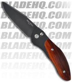 Pro-Tech Automatic Elishewitz Doru W/ Cocobolo Wood Inlays (Black PLN) 2007-C