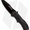 Schrade SCHA7B Clip Point Spring Assisted Knife (3.25" Black Plain)