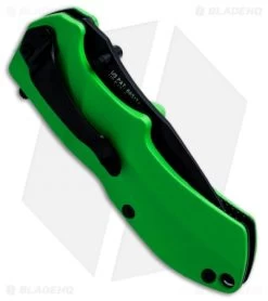Schrade SCHA7GR Spring Assisted Knife Clip Point Green (3.25" Black) -Buck Knives Store schrade scha7smgr side