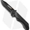 Schrade 24/7 MAGIC Spring Assisted Knife Gray/Black (3.25" Black Serr) SCHA8BS