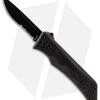 Schrade Drop Point OTF Spring Assisted Knife (3.5" Black Serr) SCHOTF7BS